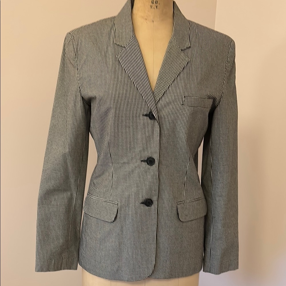 GAP Black and White Blazer Tailored Suit Jacket